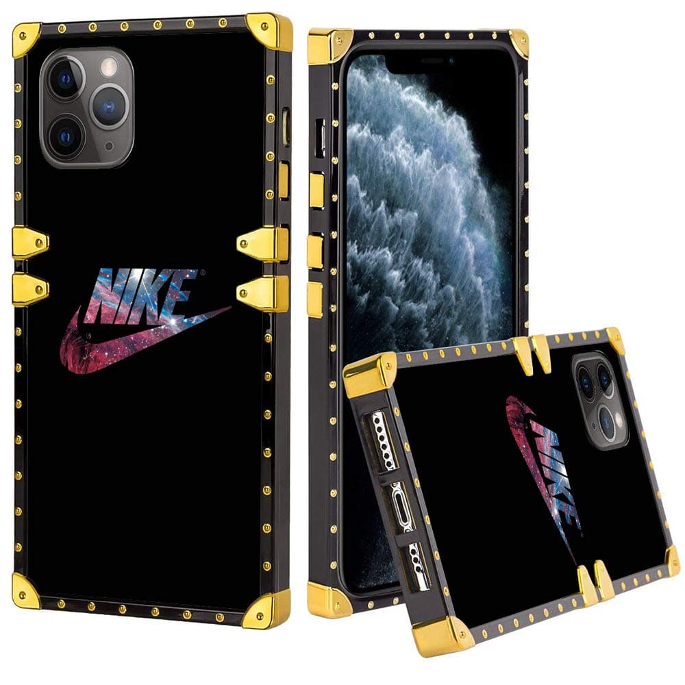 CUTECRUT Galaxy Nike iPhone 11 Pro Max Case Cover Square Soft TPU 360 Degree Luxury Shockproof Protective Case Compatible for iPhone 11 Pro Max 6.5 Inch (Nike)