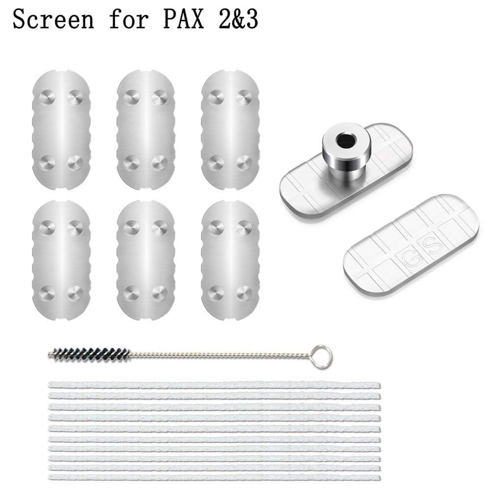 Whzleader 6 Pack Concentrate Insert Part of Replacement Accessories and Sandwich Pusher and 3D Bottom Screen Compatible with Pax 2 Pax 3