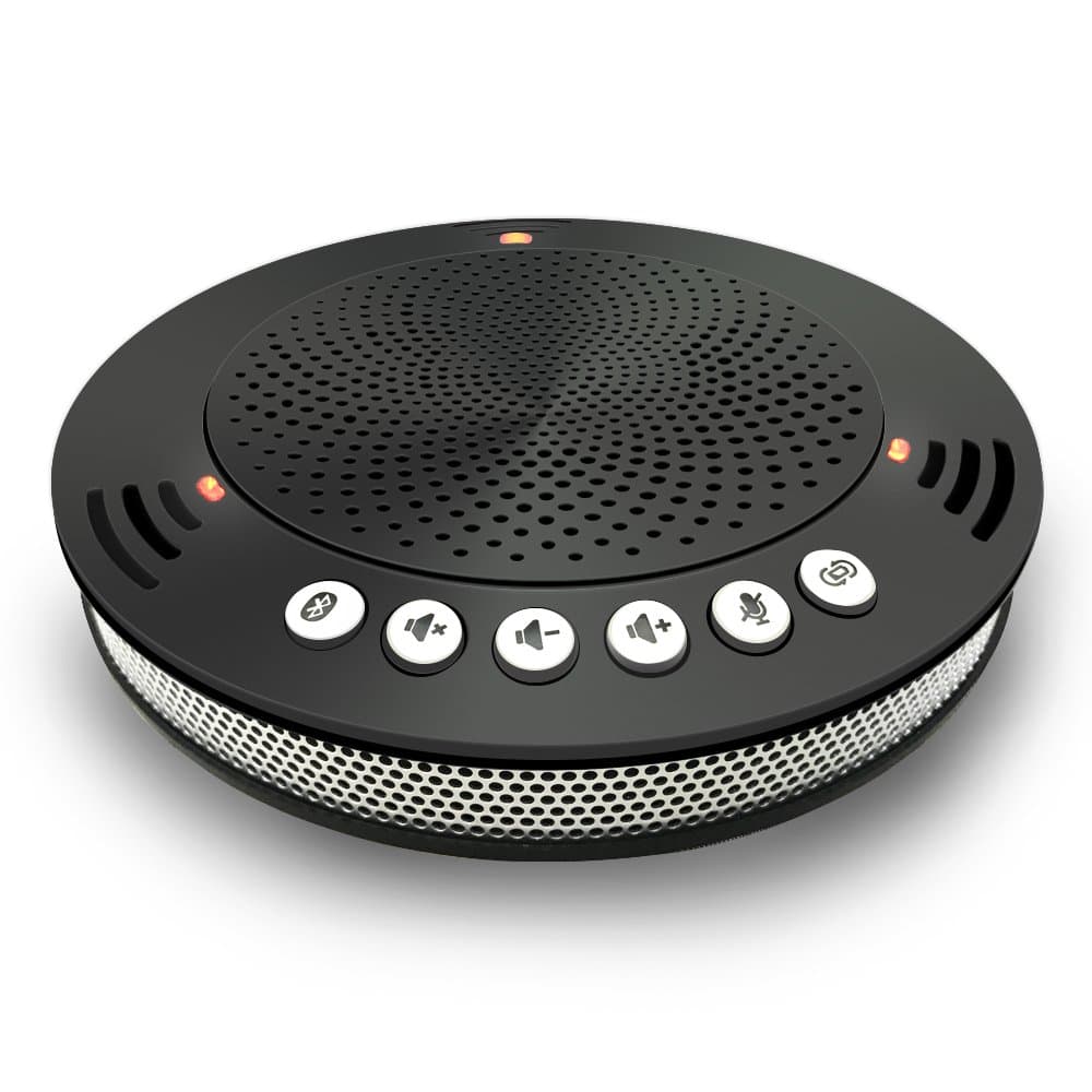 Meeteasy MVOICE1000-B PLUS Wireless Bluetooth USB Speakerphone for Web-conferencing and Mobile Phone Conference Call