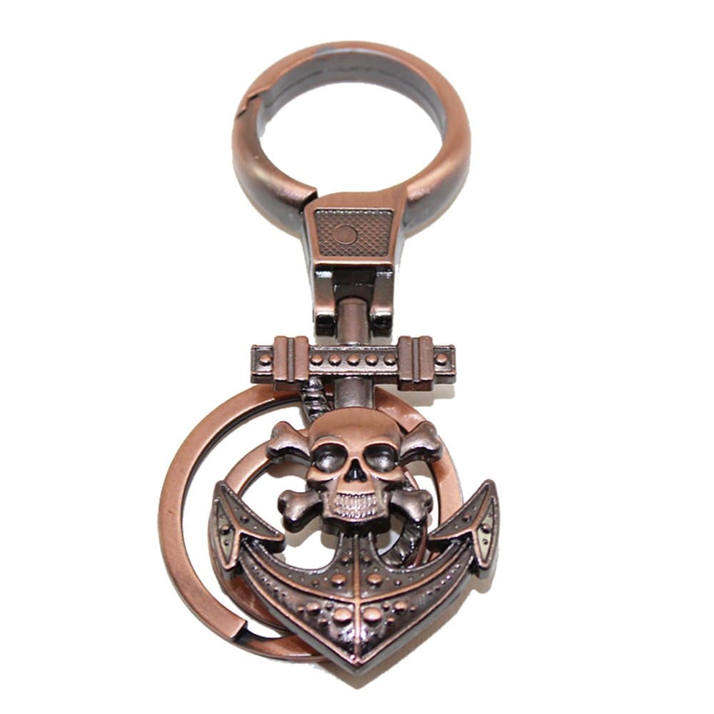 AdINFINITUM Skull Multi Utility Premium Quality Carabiner Tool with Lock for Bike Car Bags and House Keys