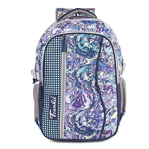 Waterproof Polyster Printed 30 L Bag Backpack for School, College, Laptop (Brown & White)