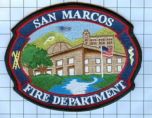 Fire Dept. Patch Embroidered Patch Collectible - San Marcos