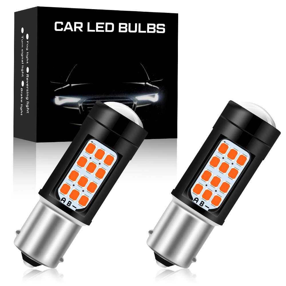 High Bright LED Red Bulbs Brake Stop Parking Tail light 1156 P21W 1141 7056 2835 42-SMD BA15S 900 Lumens 8000K Turn Signal Bulbs Side Markers Lamp DC 12V 4.5W 2pcs