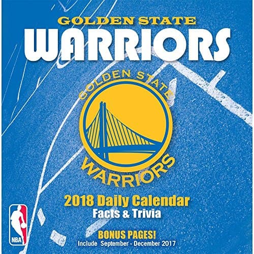 NBA Golden State Warriors 2018 Desk Calendar
