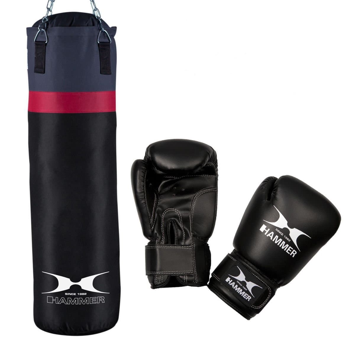 Hammer Boxing Cobra Home Fit Boxing Set - Black/Grey/Red