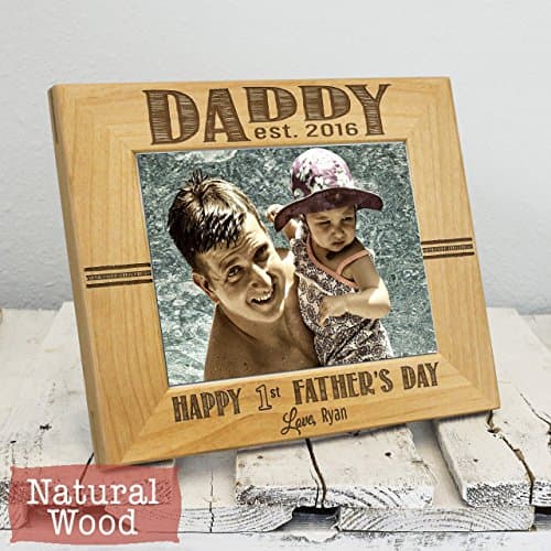 Personalized First Father's Day Gift - Dad Picture Frame -Thoughtful Daddy Gift -Fathers Day Gift-First Father's Day