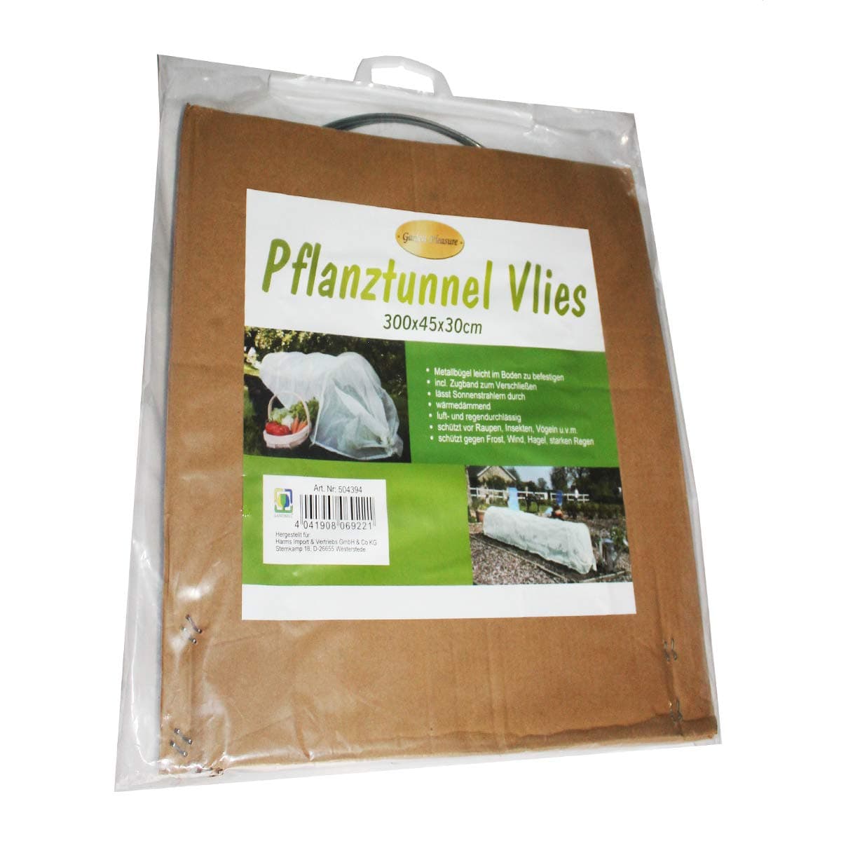 Plant Tunnel 300 x 45 x 30 cm Coldframe Foil Layers Fleece Tunnel Tunnel Tent