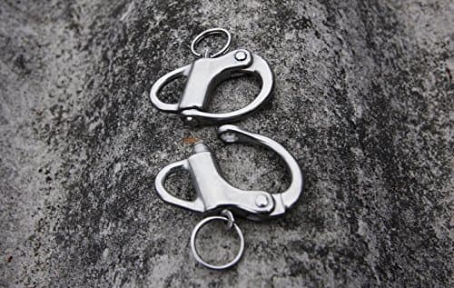 2pcs FIXED BAIL SNAP SHACKLE FOR BRACELET –STAINLESS STEE