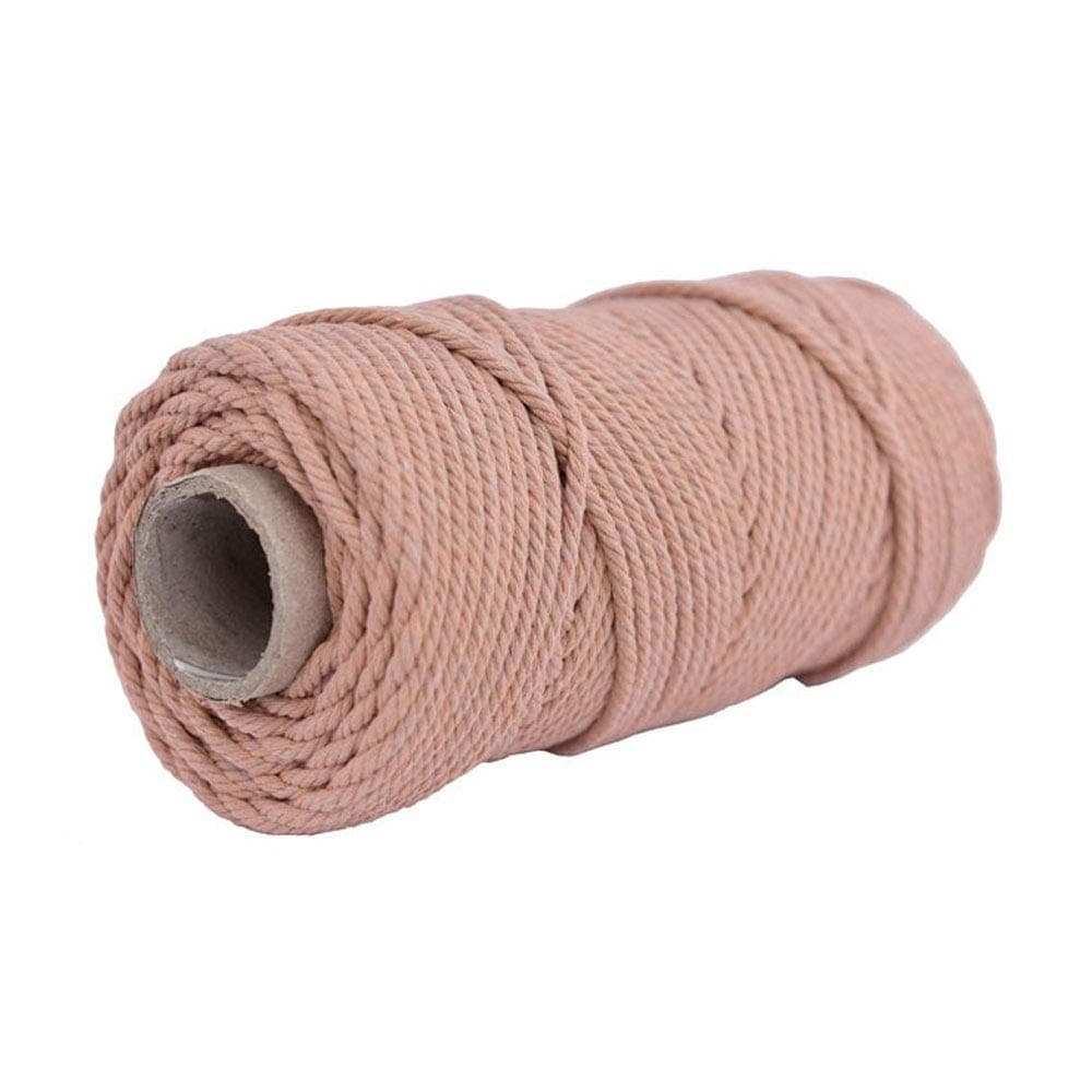 4mm Macrame Cord,Macrame Rope,Brick Red Macrame Supplies,109 yd Macrame String,Yarn for Macrame,Macrame Yarn,Cotton Rope,Craft Cord,Twisted Rope