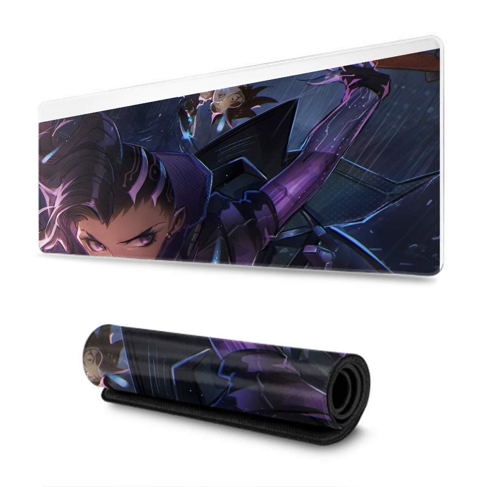 Overwatch,Extended Gaming Mouse Pad,Extended Size Professional Gaming Mouse Pad,Custom Mouse Pad,Extended Mat-(Sombra)