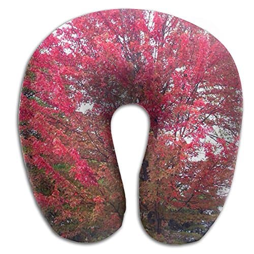 NEW The Park Is Located In Mangrove Sleeping Pillow For Sleeping On Plane, Carrying Convenient Bags To Save Space And Machine Wash Velvet Cover