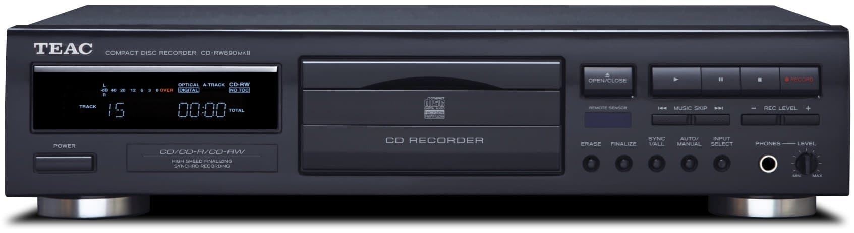 Teac CD-RW890MK2-B CD Recorder (Black) (Renewed)