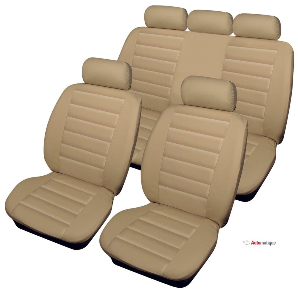 XF 2.0d Prestige 4d Auto 2015 BEIGE LEATHER LOOK SEAT COVERS