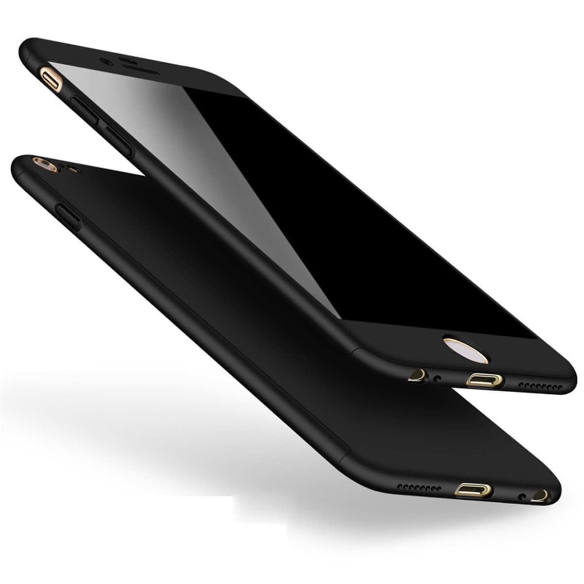 Adamark iPhone 6/6s Case, iPhone 6/6s Plus Cover 360 Degree 3 in 1 Shockproof Bumper Full Body Protective Case + Tempered Glass Screen Protector For iPhone 6 Plus/6s Plus