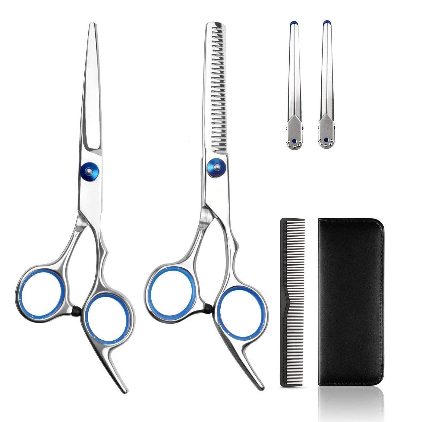 Professional Hair Cutting Scissors Set Haircut Scissors Thinning Shears Multi-Use Haircut Kit Hairdressing Scissors Hair Cutting Shears for Barber Salon Home Hair Shears Women Men Kids