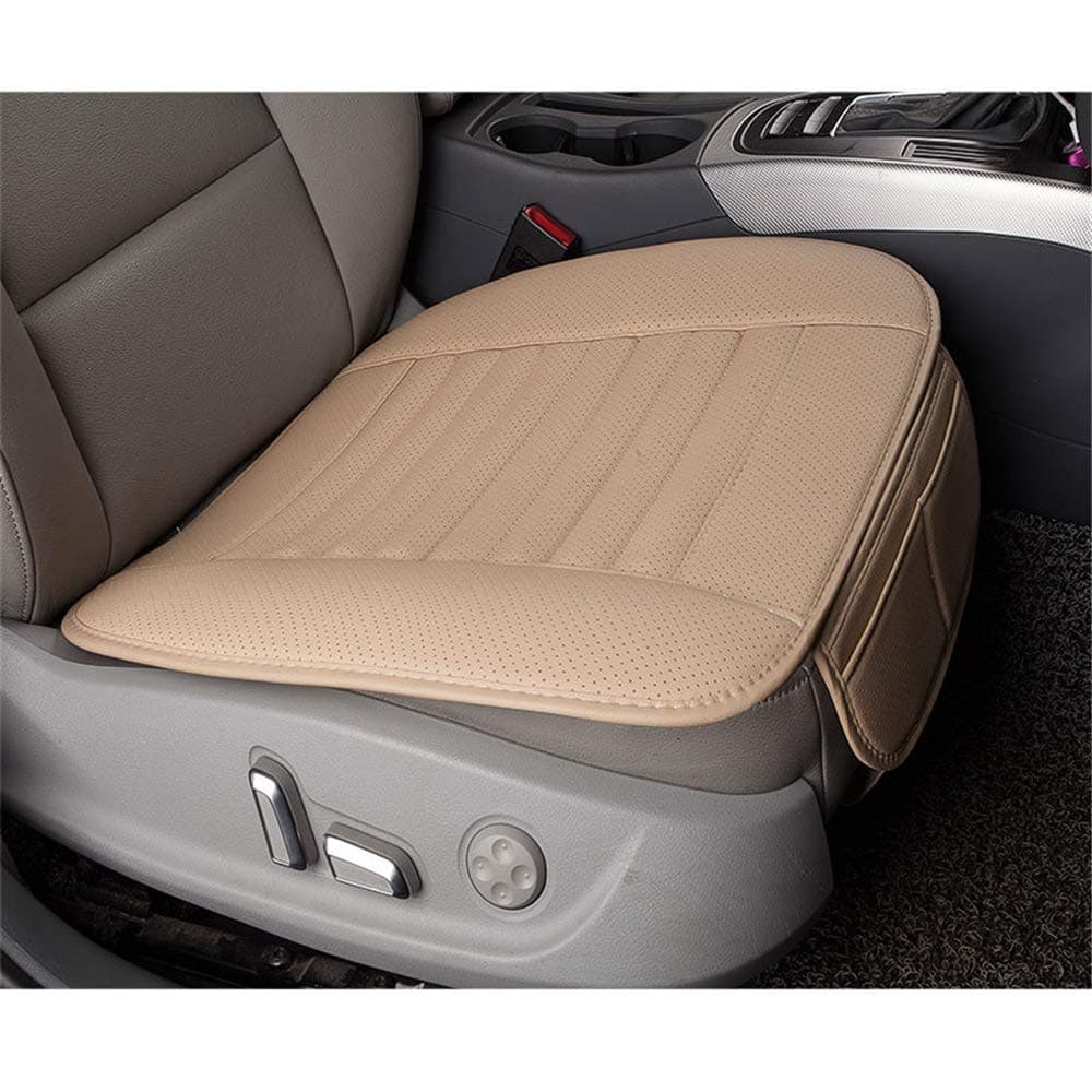 Ecloud Shop® Comfortable Car Seat Cushion Pad Four Seasons Universal Car Driver Interior Seat Cover Mat Pads for Automotive Vehicle Supplies Beige