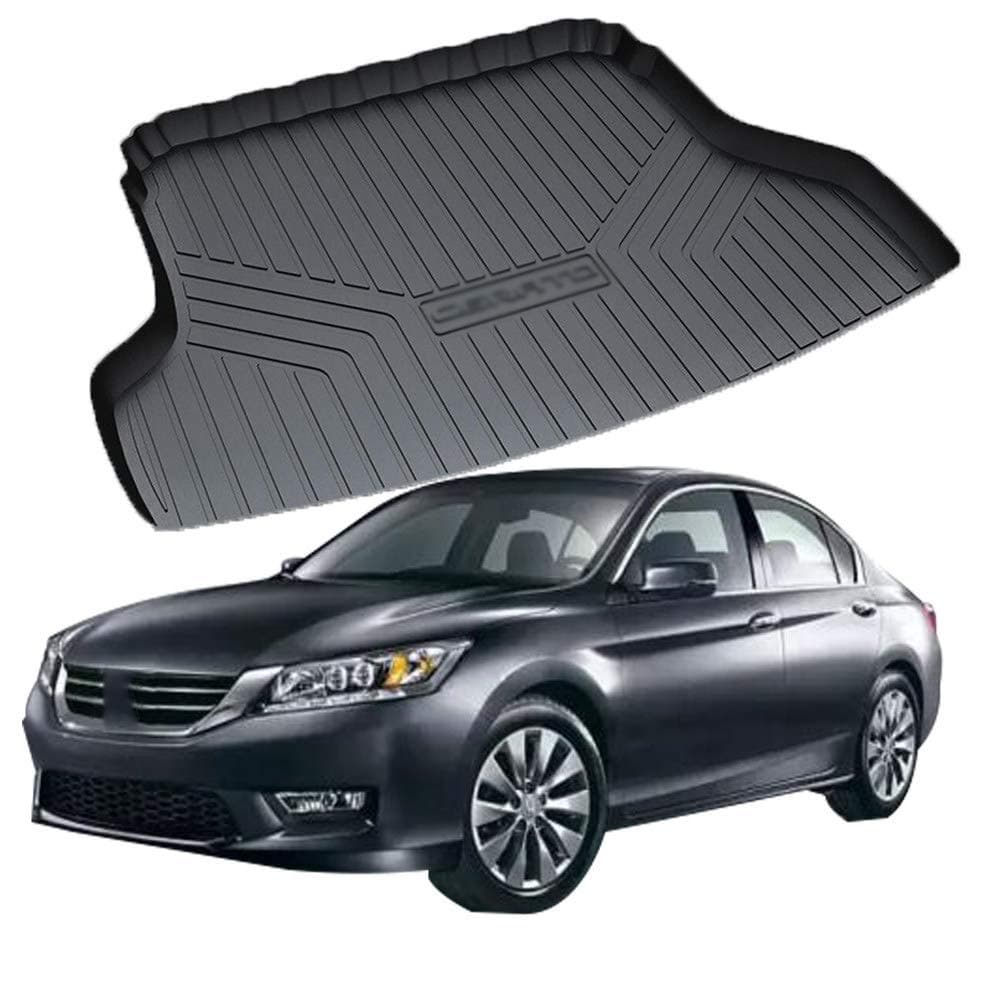 MAOMAOQUEENss Cargo Tray Trunk Floor Protector Mat Compatible With Honda CRV/CRIDER/Accord/Civic/Spirior/AvanCier/URV/CITY, Etc.Made Rubber,Scratch-Resistant,CRV-hybrid-2017