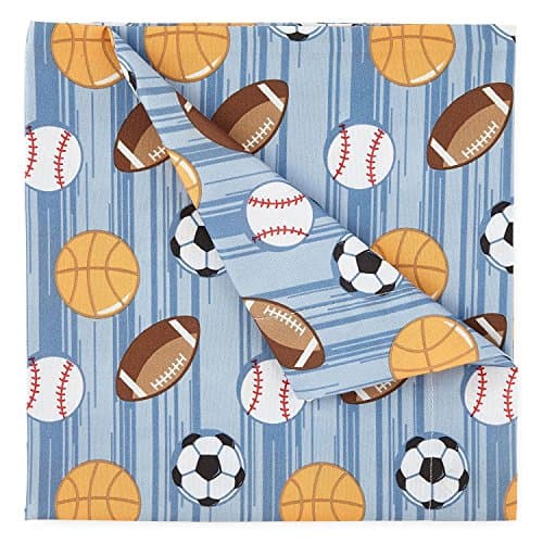 Kute Kids Super Soft Sheet Set - Athletes Stripe - Brushed Microfiber for Extra Comfort (Full)