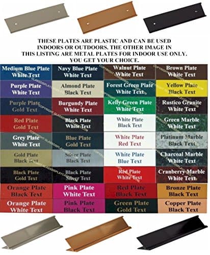 8 inch x 2 inch Name Plate & Wall or Desk Holder