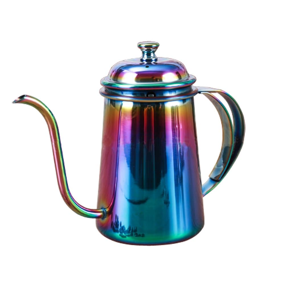 Little Poplar Coffee Kettle Filter Bubble Teapot 22 Oz with Flannel Hand Washed Coffee filter, Thicken Stainless Steel