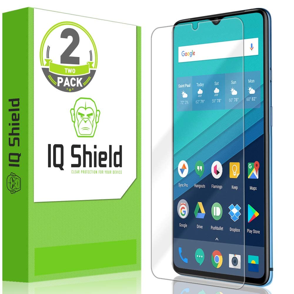 IQ Shield Screen Protector Compatible with OnePlus 7T (2-Pack) Anti-Bubble Clear Film
