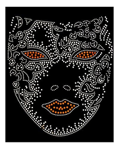 Iron-On Sequins DIY Applique. Cute, Sparkly hotfix Embellishment. Lips