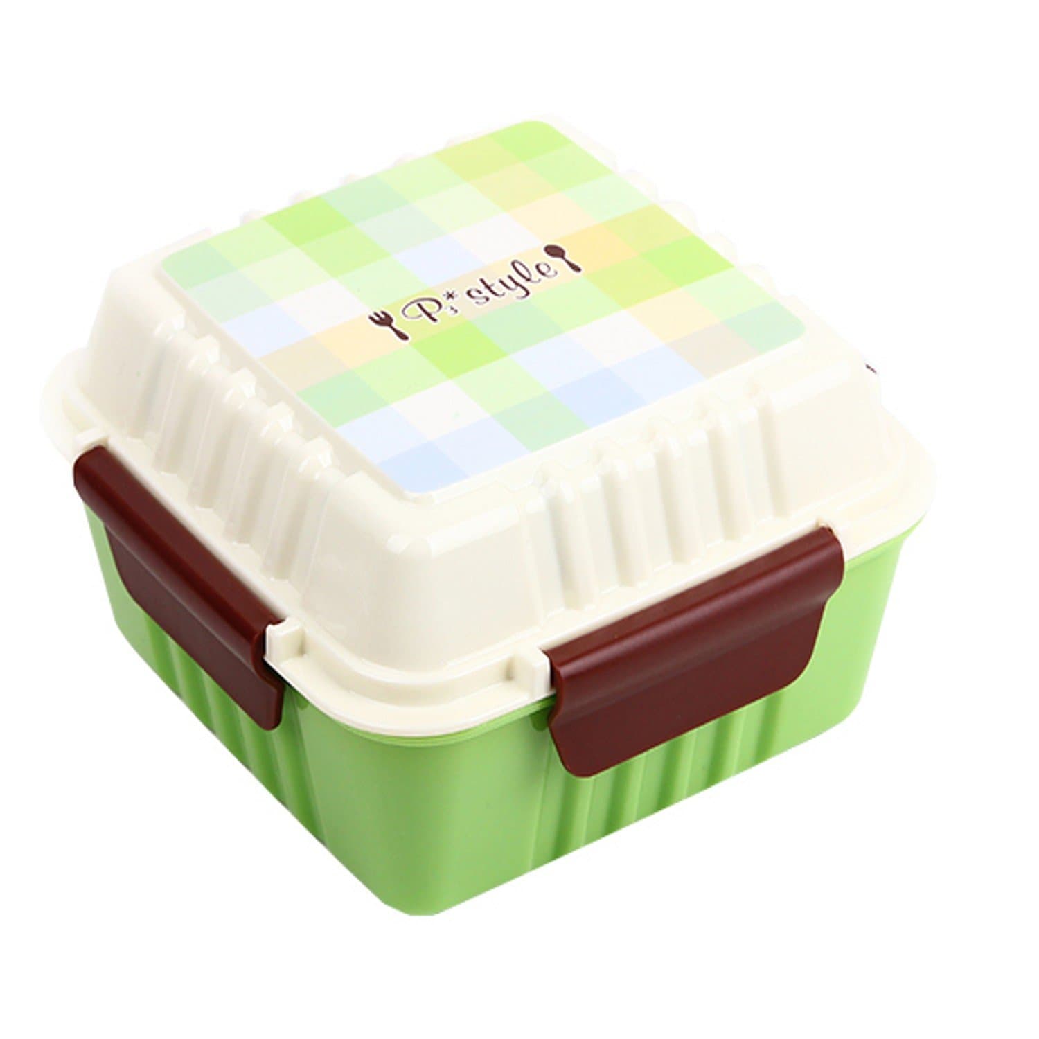 Japanese Lunch Box Faqueiro Microondas Bento Picnic Lunchbox Dinner Set for Kids Compact and Travel Friendly Size, Easy to Carry (Green)
