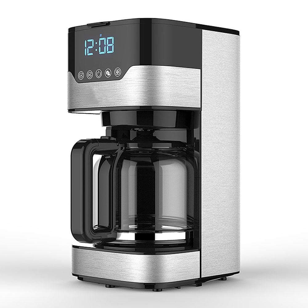 DBSCD 10 Cup Programmable Coffee Machine with Drip Coffee Maker and Timer, Permanent Filter Coffee Maker for Pods and Ground Coffee, Easy to Fill and Clean