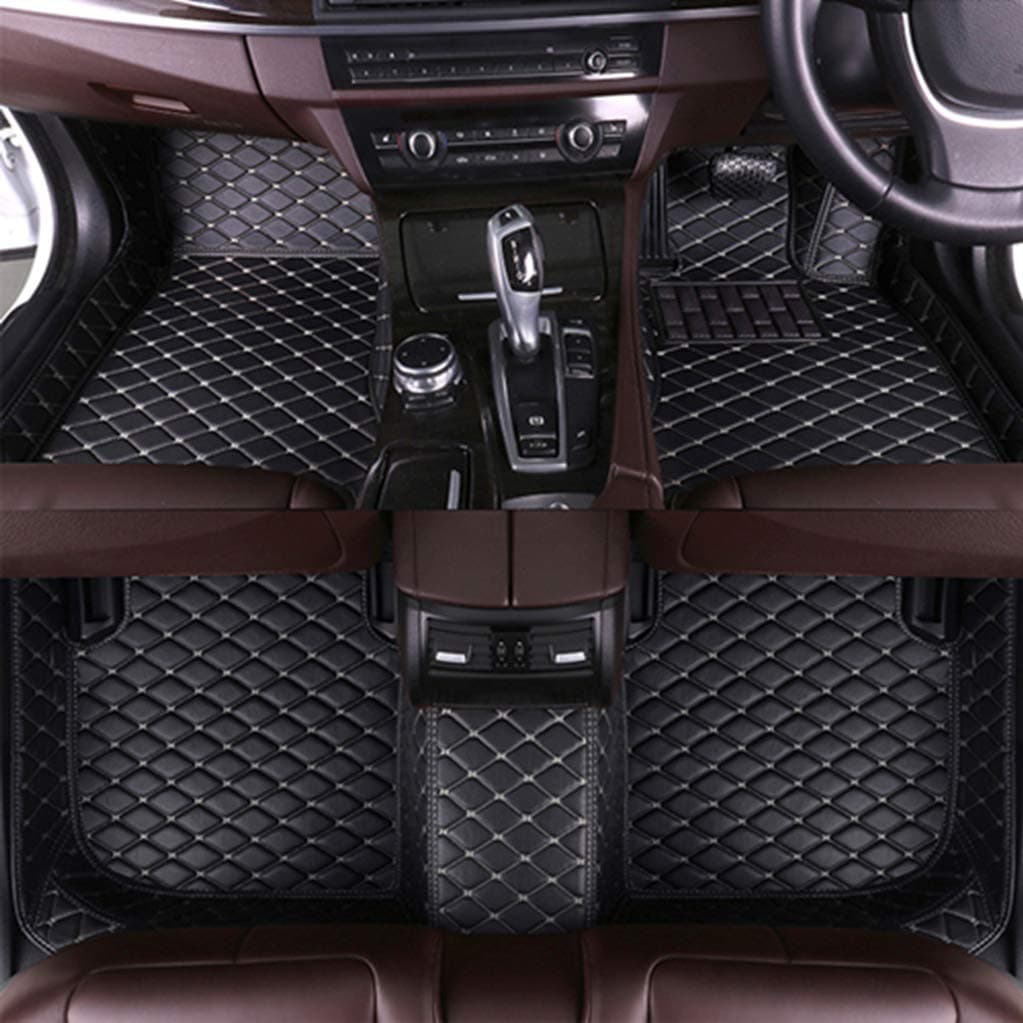 Gullivery Car Floor Mats For M azda CX-5 2013-2018 All Full Surrounded Floor Liner All Weather Waterpoof Non-Slip Heavy Duty Custom Fit Front Rear Mat Right Driving Black and Beige