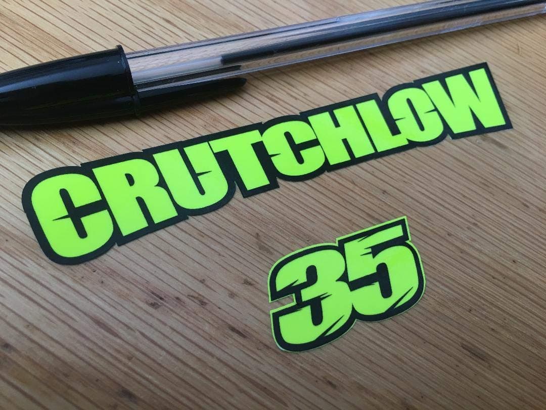 Cal Crutchlow Helmet Decals - Name and Number