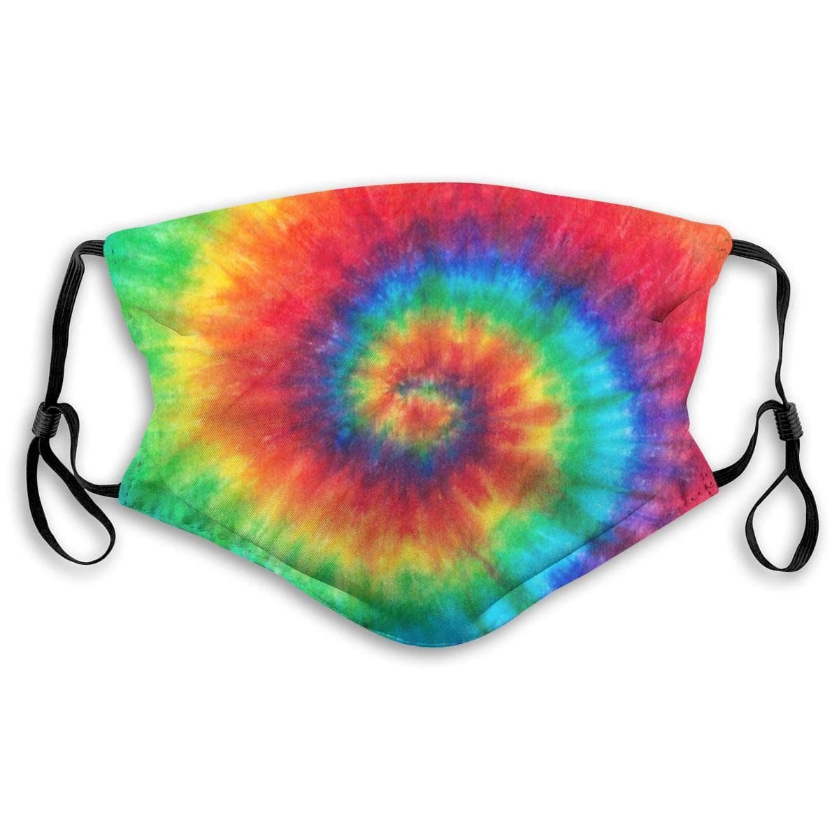 Tie-Dye Reusable Face Nose Mouth Cover with Adjustable Earloops Dust Mouth Mask for Kids Women Men