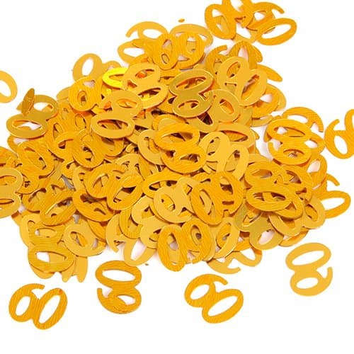 Gold 60th Birthday Confetti - 14g