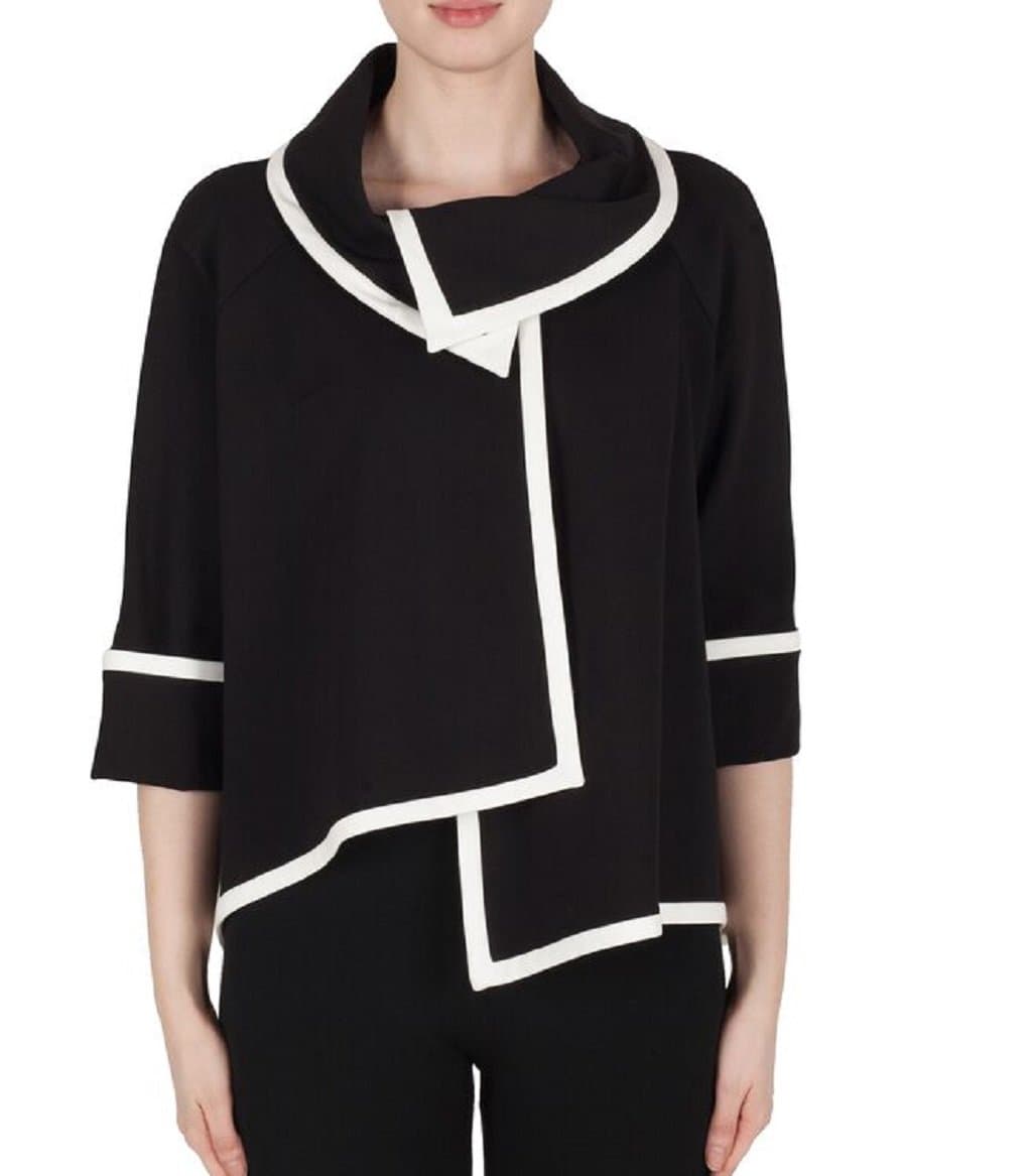 Joseph Ribkoff Black/Vanilla Jacket Style 173305