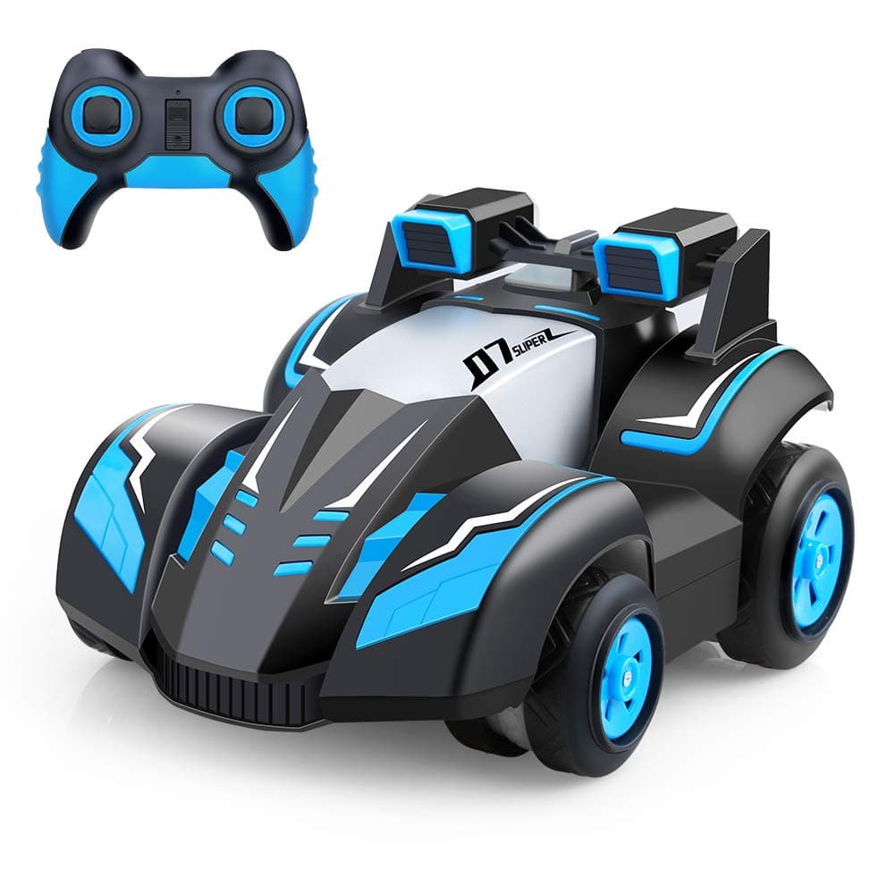 EZONTEQ Remote Control Car, Drift Acrobatic Stunt RC Car Vehicle USB Rechargeable Racing Toy Car for Adults Kids Blue