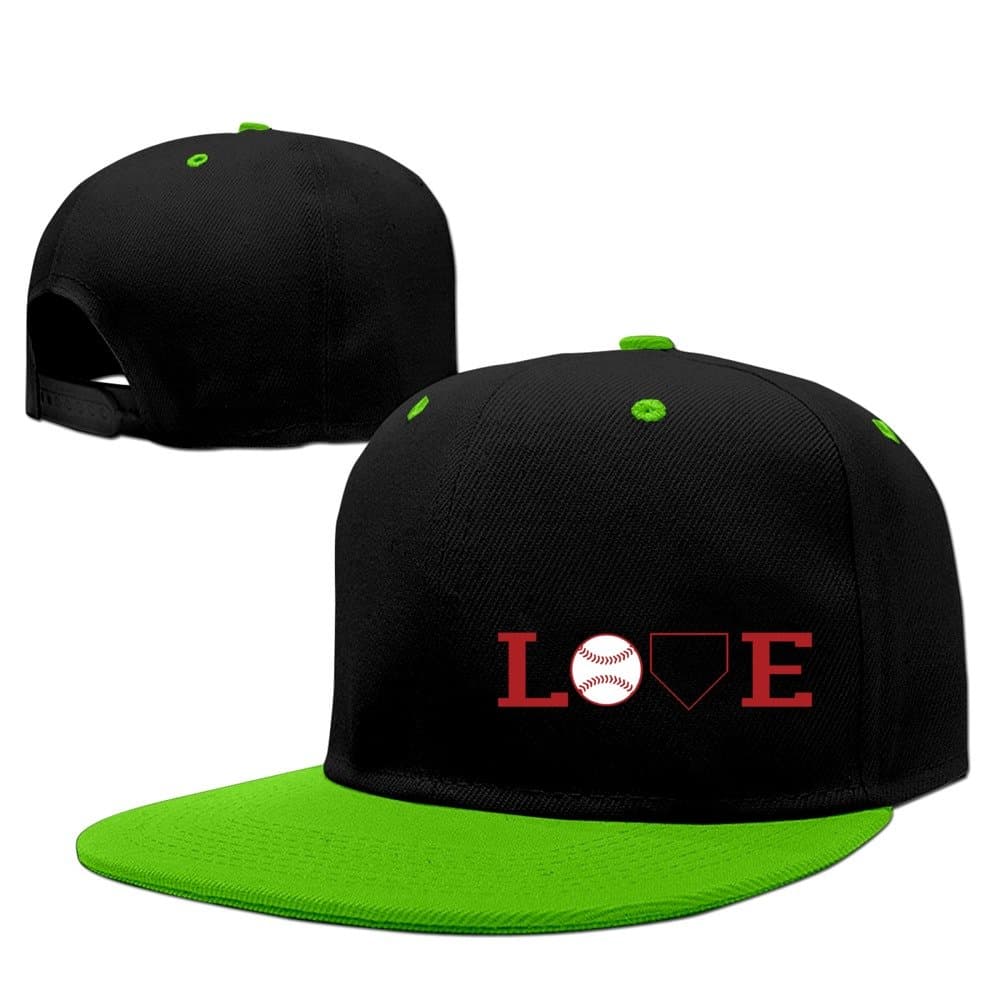 Love Baseball Two-Toned Snapback Hats One Size