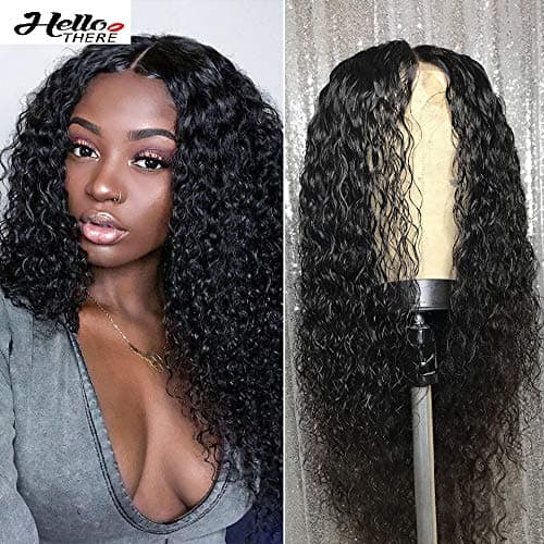 360 Lace Frontal 150% Density Brazilian Virgin Deep Wave Human Hair Wigs For Black Women With Baby Hair 20 inch,Natural Color