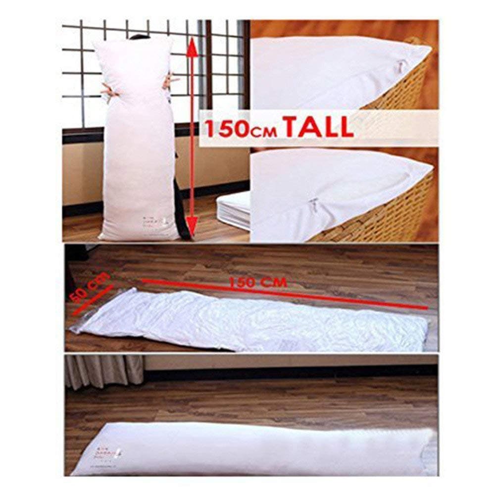 Arrowzoom Super Dash Soft and Comfortable 150x50cm Insert Inner Bolster Hugging Body Pillow Pad (150 x 50 cm, No Extra Stuffing)