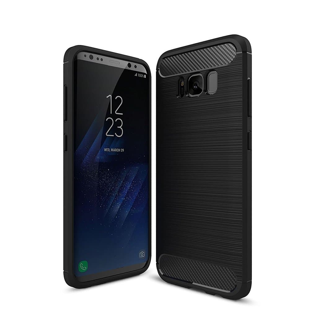 Case For Samsung Galaxy s8 Plus TPU Silicone Ultra Slim Back Case Shockproof Black