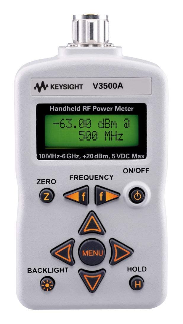 V3500A - RF Power Meter, Handheld, Compact,10MHz to 6GHz, -63dBm to +20dBm, 5 V DC (V3500A)