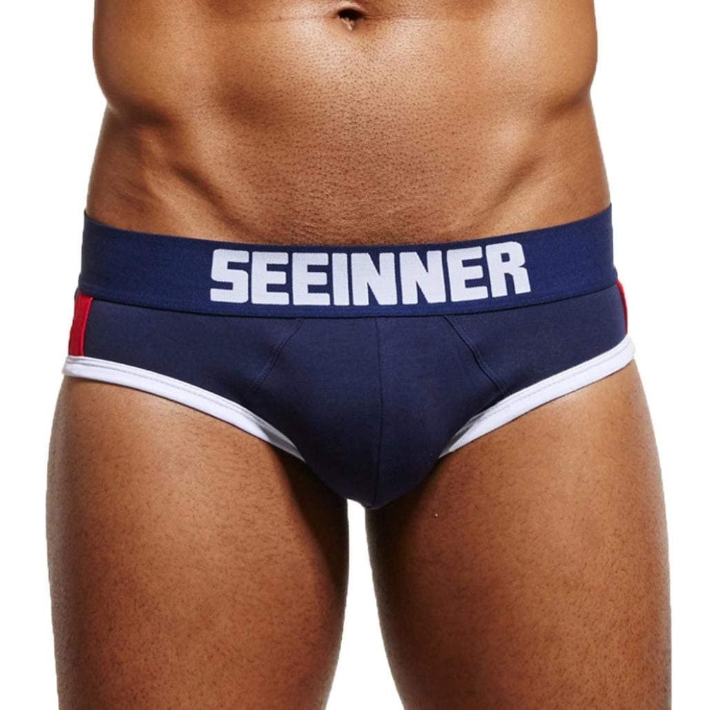 Slip Men Men Cotton Under Letters Underpants Flat Print Seeinner Festive Clothing Warm Shoe Boxer Shorts