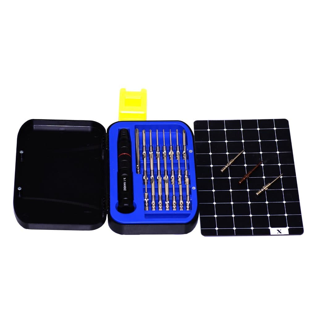 ATuMan 23-Piece Precision Screwdriver Set Repair Tool Kit 7075 aluminum Handle for Fix iPhone Smartphone Electronics PC Laptop Macbook Model Glasses (With Magnetic Project Mat)