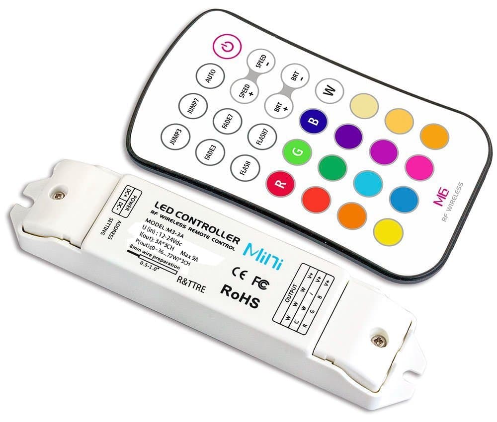 LEDENET M6 LED Strip Light Controller Dimmer for 5050 3528 RGB Strip Tape Ribbon Lamp