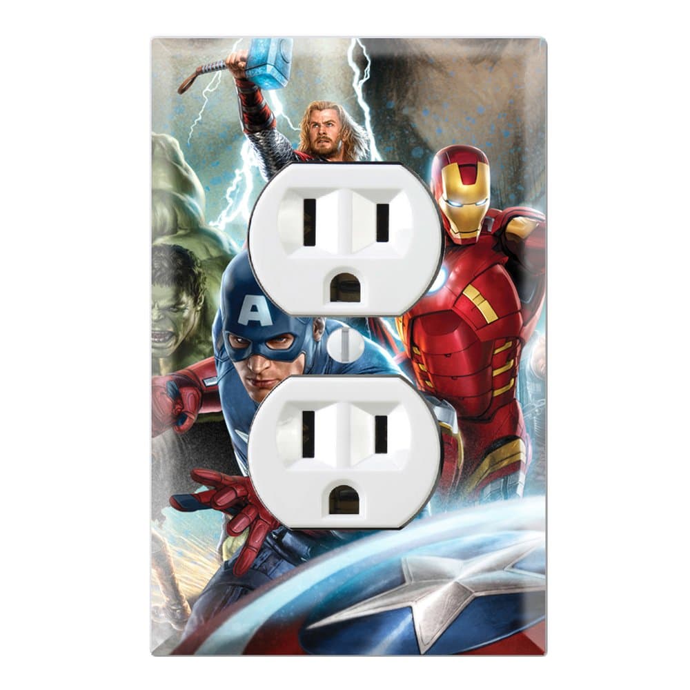 Avengers Decorative Duplex Outlet Wall Plate Cover