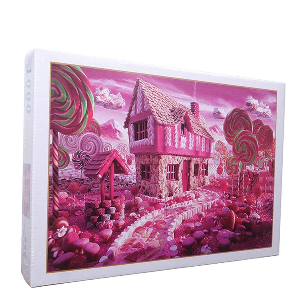 1000 Pieces Jigsaw Puzzles, High Difficulty Puzzle, Candy House Puzzles, Every Pieces is Unique, Each Piece fits Perfectly