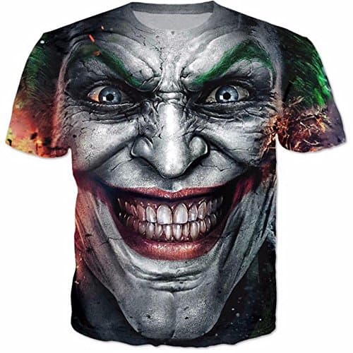 2018 Men Short Sleeve Joker Why So Serious 3D Print Fashion Harajuku Summer Tees Tops