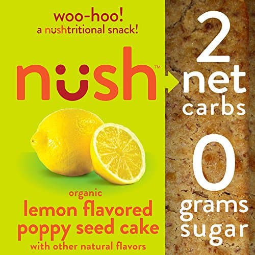 Lemon Poppy Seed Breakfast Cakes, 6-Pack Box, 2 Net Carbs, Gluten-Free, 0 Grams Sugar, Organic