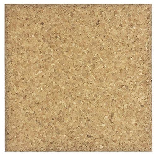 XL Coasters Square Cork Drink Coaster Set (6 Inch, Set of 2) – Oversized cork absorbent drink coasters