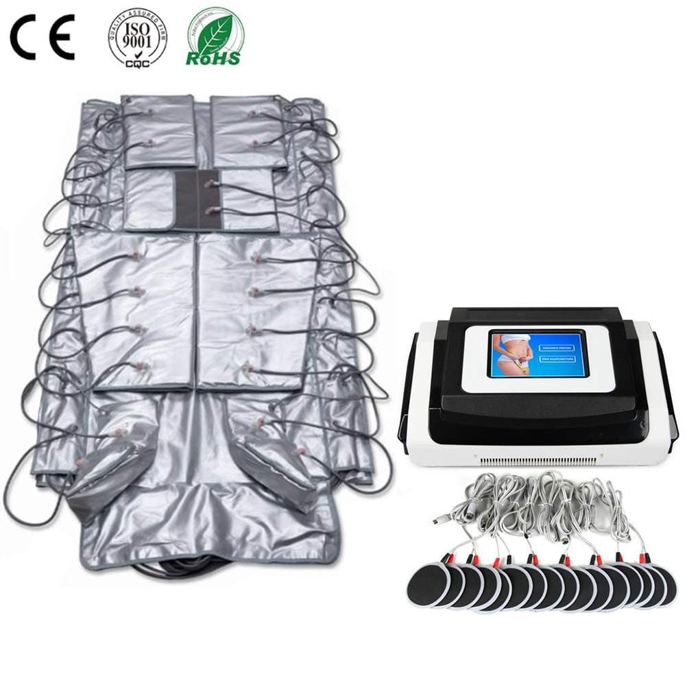 3 in 1 Far Infrared Slimming Machine Micro Current Instrument Device Infrared Heating Slimming Sauna Lymphatic Drainage Suit