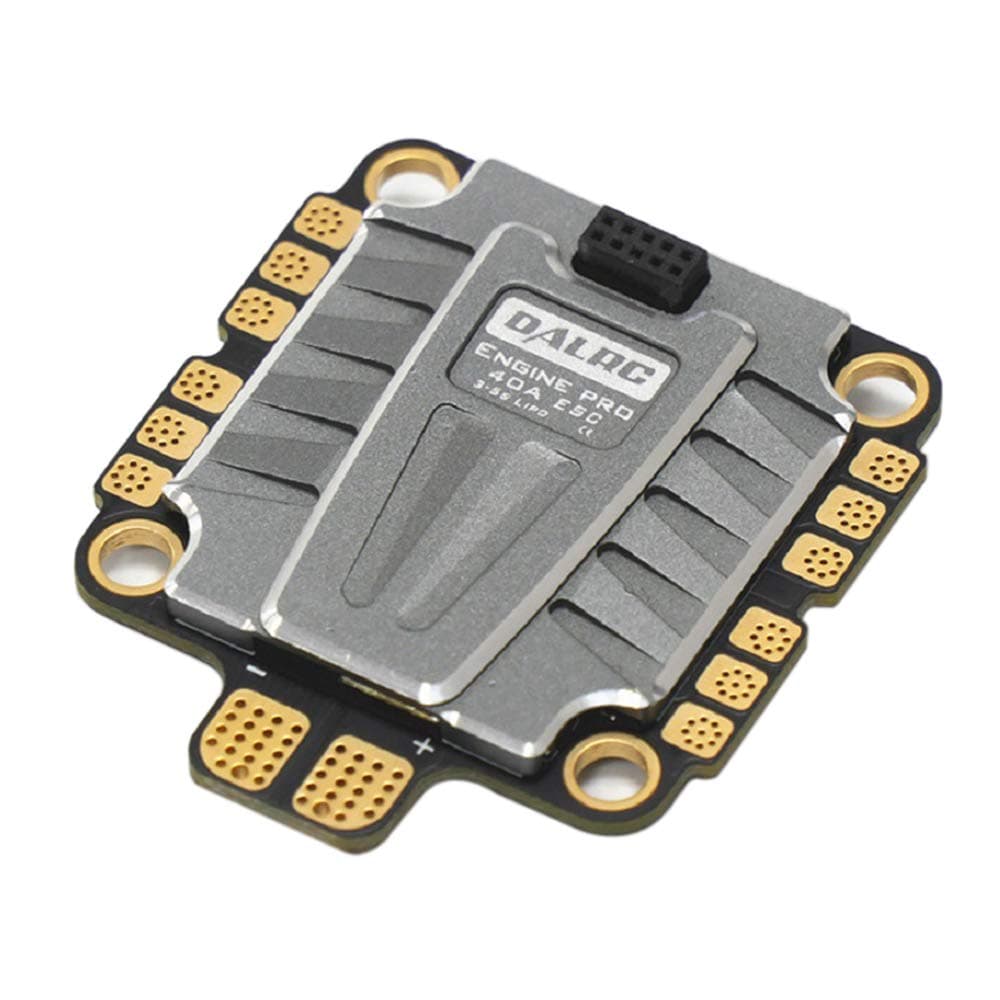 Upgraded DALRC 4 in 1 ESC 40A 3-5S Engine Pro Blheli_32 Brushless ESC DSHOT 150/300 / 600/1200 Ready W / 5V BEC for FPV Freestyle RC Racing Drone Quadcopter Holybro Kakute