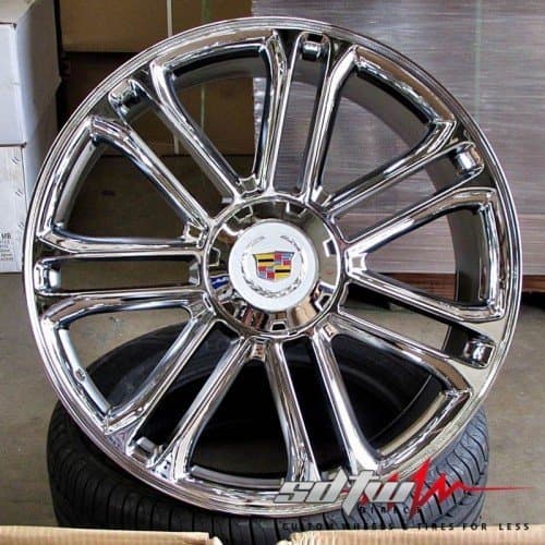 24" Cadillac Escalade Chrome Platinum Style CA83 Wheels ESV EXT Rims 24